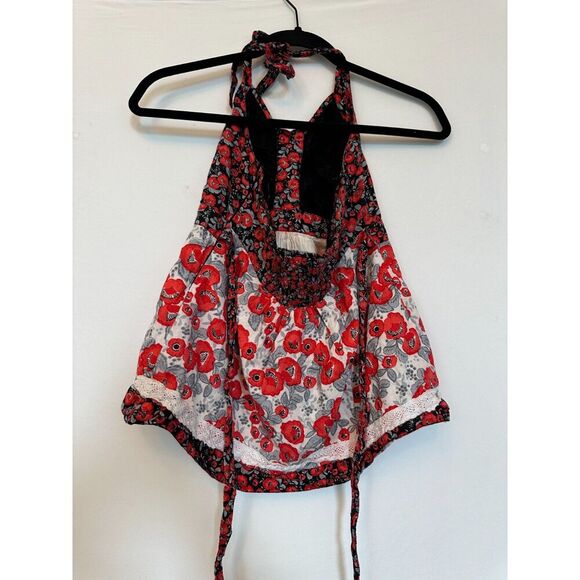 Vintage Halter Top Gorgeous Pattern Size Small with Tie in Back - Picture 8 of 10
